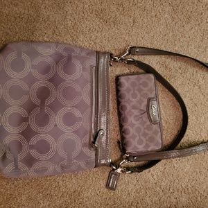 Coach crossbody with matching wallet